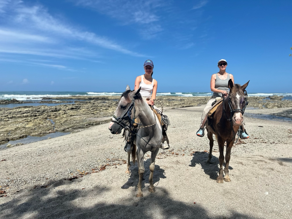 Hoch zu Ross am Strand