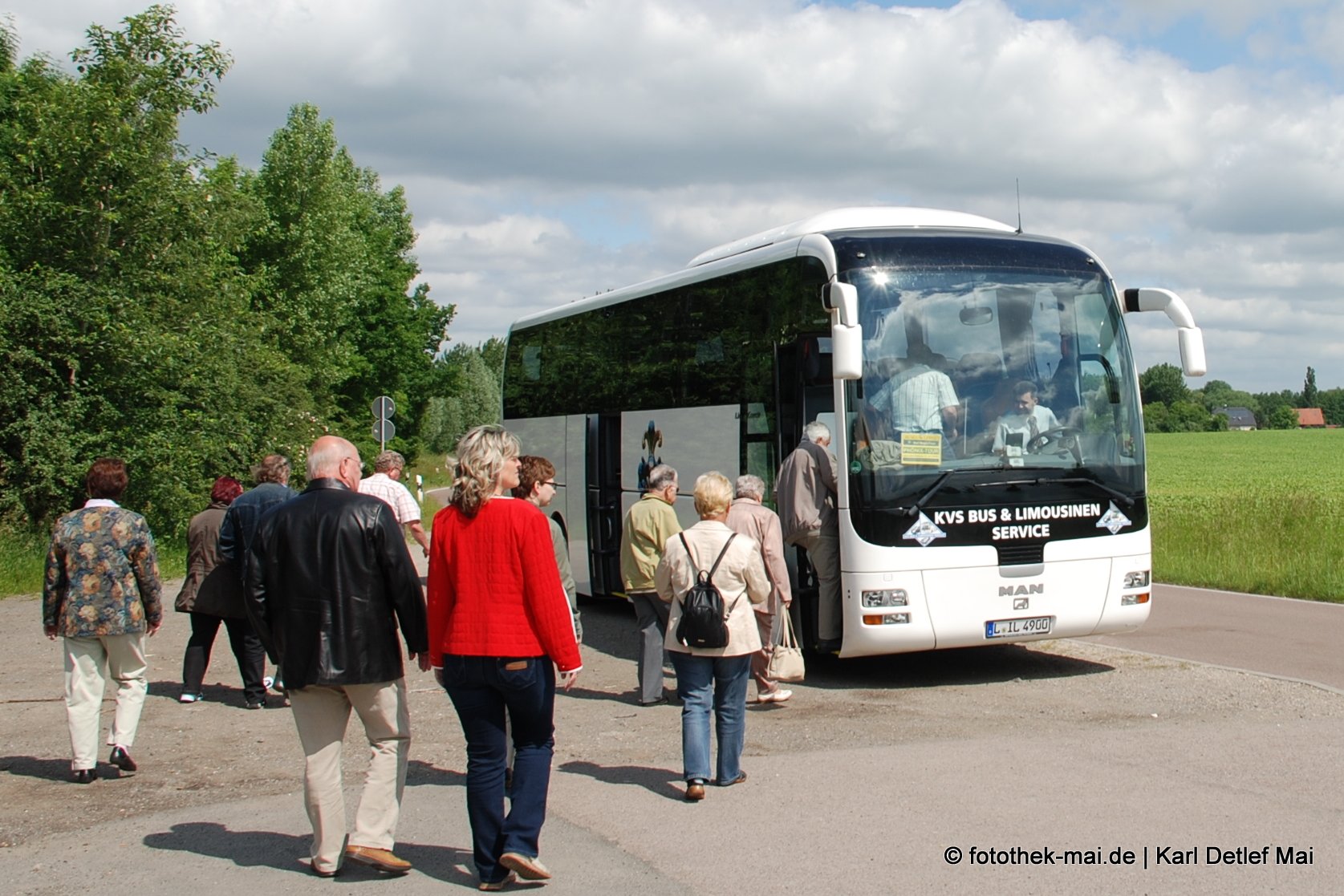 Busstopp am Störmthaler See