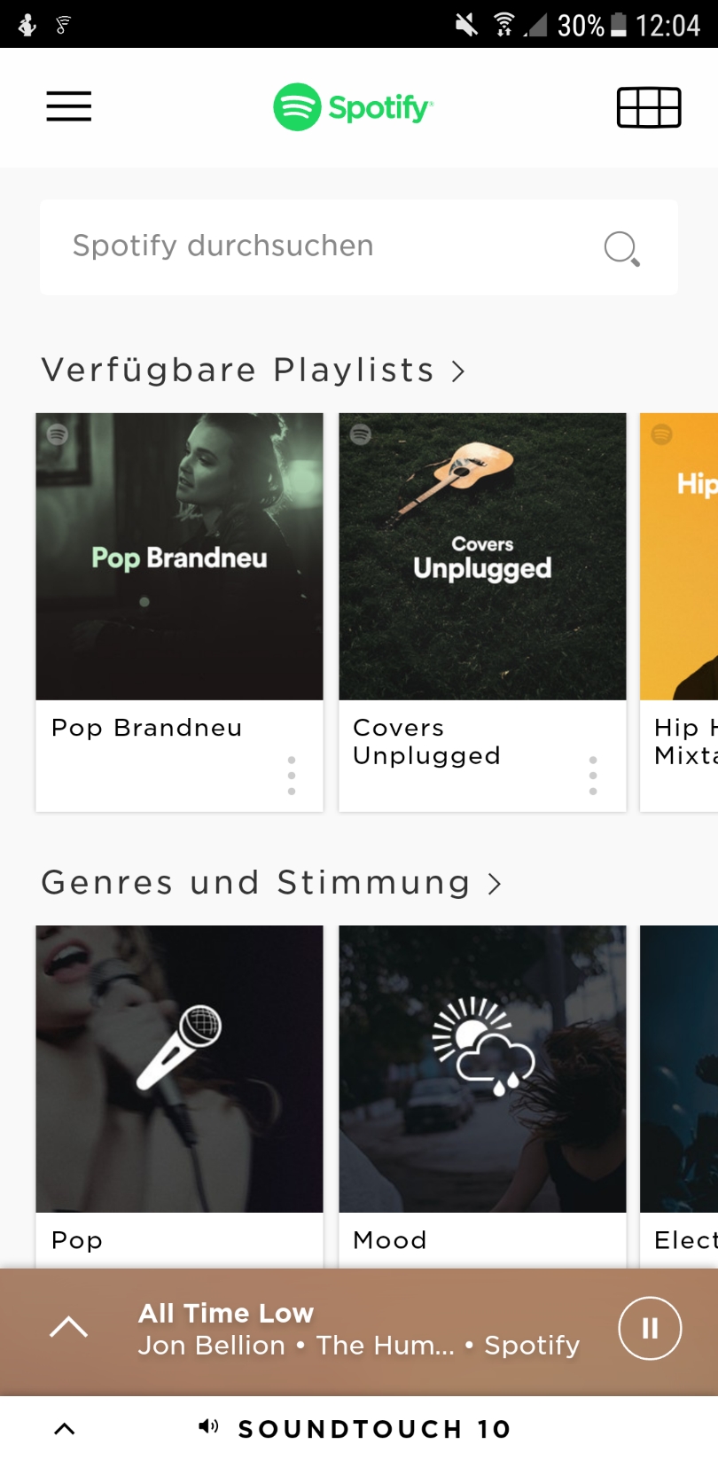 Spotify in der Soundtouch App