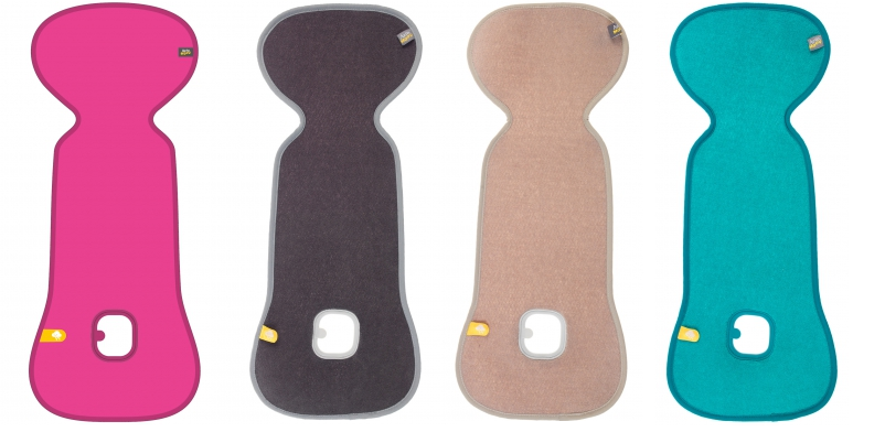 Fuchsia - Anthrazit -Sand - Türkis