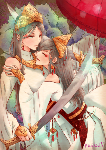 illust Hai Ba Trung Hai Bà Trưng  ハイバーチュン trung sisters by yasueN