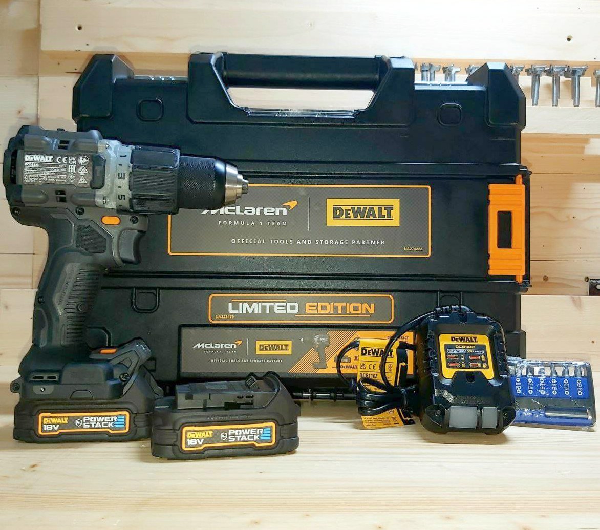 Recensione Dewalt DCD85ME2GT Trapano avvitatore a percussione 18V XR Brushless - DEWALT x McLAREN  edizione limitata