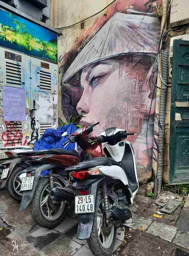 Street art et deux roues - Hanoï (Vietnam) 2025