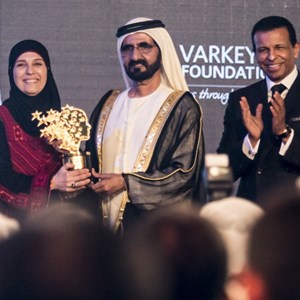 Presidieron el foro el jeque Mohamed bin Rashid Al Maktum y el multimillonario Sunny Varkey, dueño de la cadena de escuelas privadas más grande del mundo.