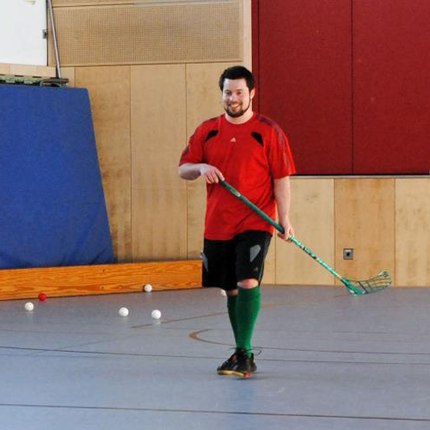Auch die Nachwuchsspieler werden bei Floorball Mainz früh an den Erwachsenenspielbetrieb ran gezogen