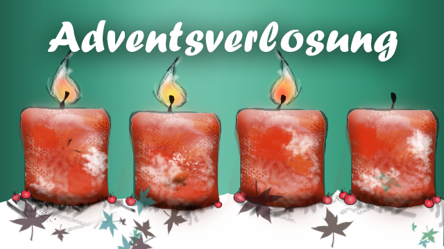 Adventsverlosung - Es brennen drei Kerzen