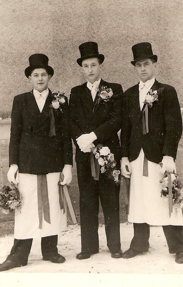 Kirmesgesellschaft 1950/ Archiv Crawinkler- Runde