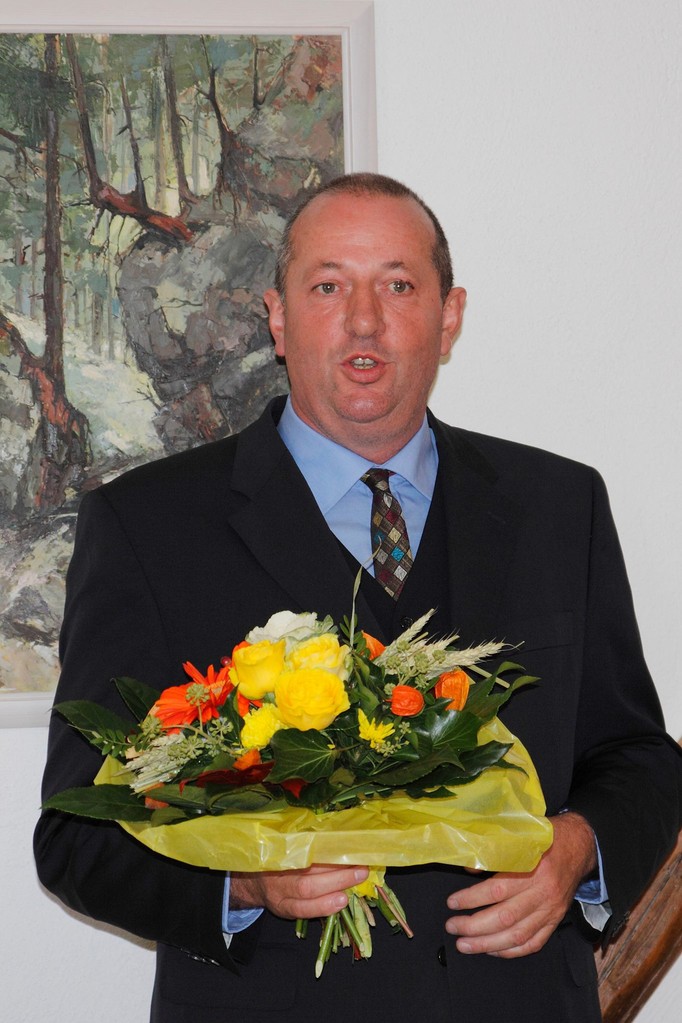 Heinrich "Heinz" Bley (CDU) wird am 06.10.2013 nach einer Stichwahl gegen seinen Konkurrenten Roland Saar (SPD) Bürgermeister. Er gewinnt mit nur 15 Stimmen. Foto: Ronald Gehrhardt