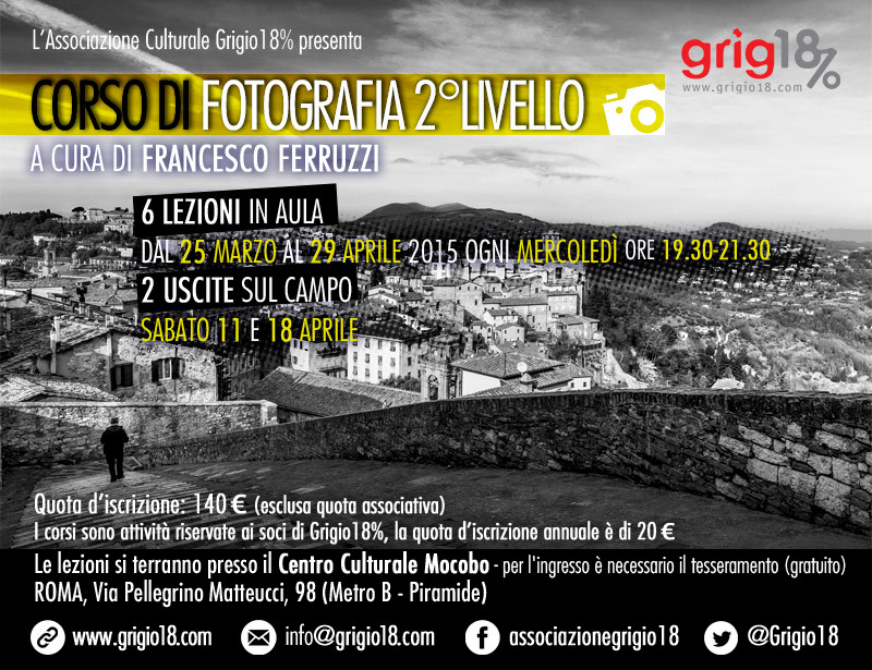 Corso di fotografia di 2° livello a Roma Francesco Ferruzzi Fotografia