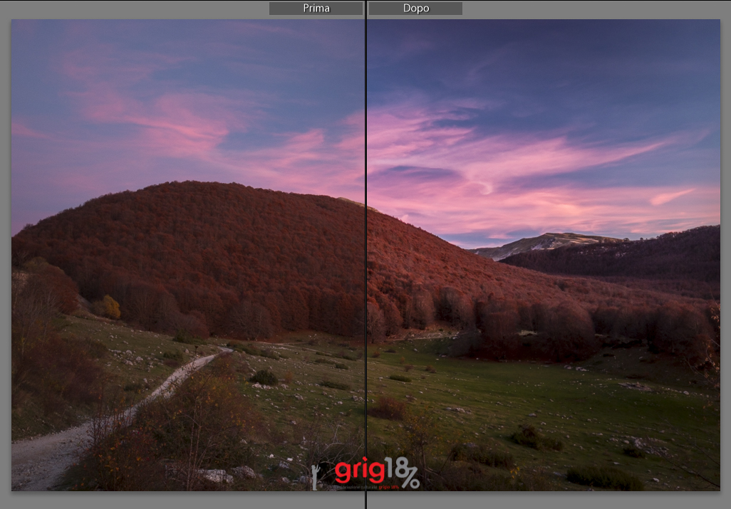 Immagine post-prodotta con Adobe Lightroom