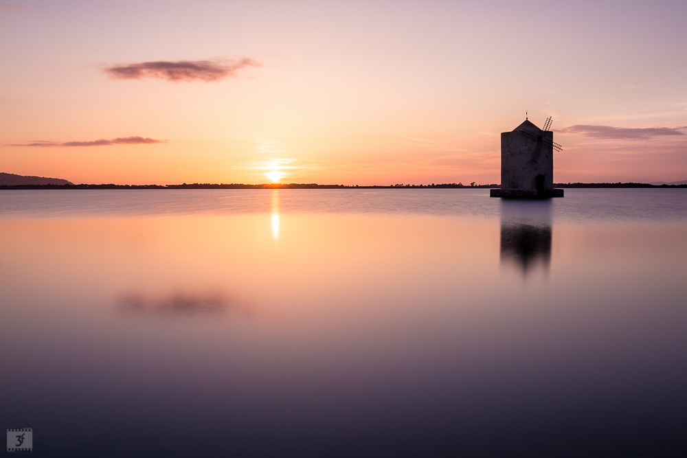 Orbetello Toscana - Tramonto mulino