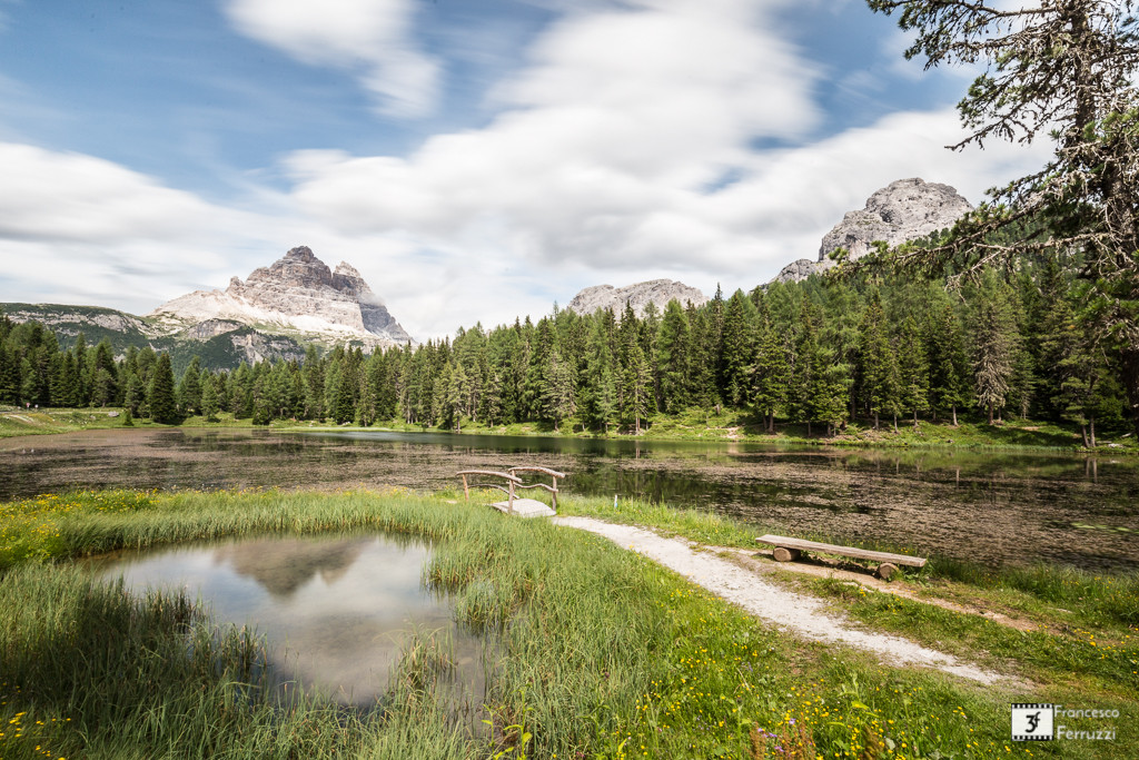 Lago Antorno e tre cime di Lavaredo