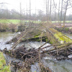 Effondrement de l'ouvrage suite à la crue de janvier 2009