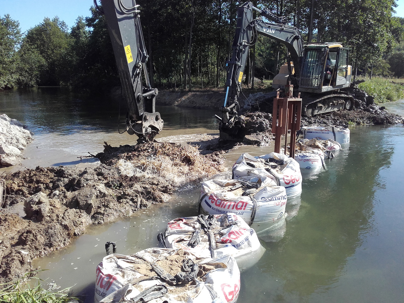 Suppression du batardeau pour remise en eau du répartiteur