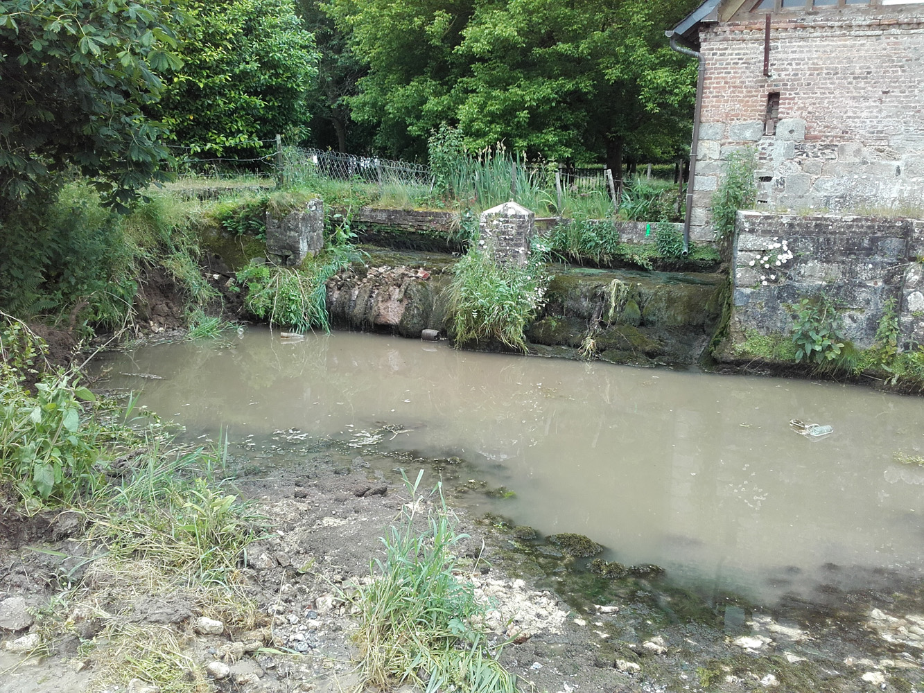 Moulin aprés dérivation des eaux