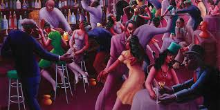 Nightlife, 1943 (it's a very colourful and cheerful painting)