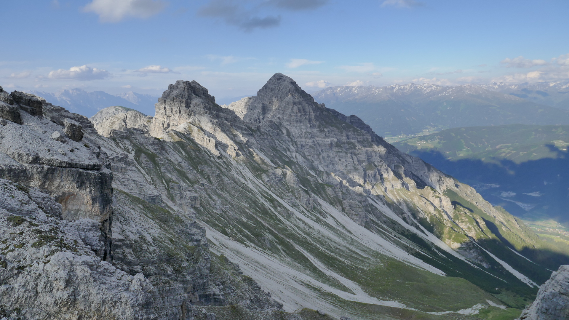 Malgruben- und Marchreisenspitze über der Malgrube