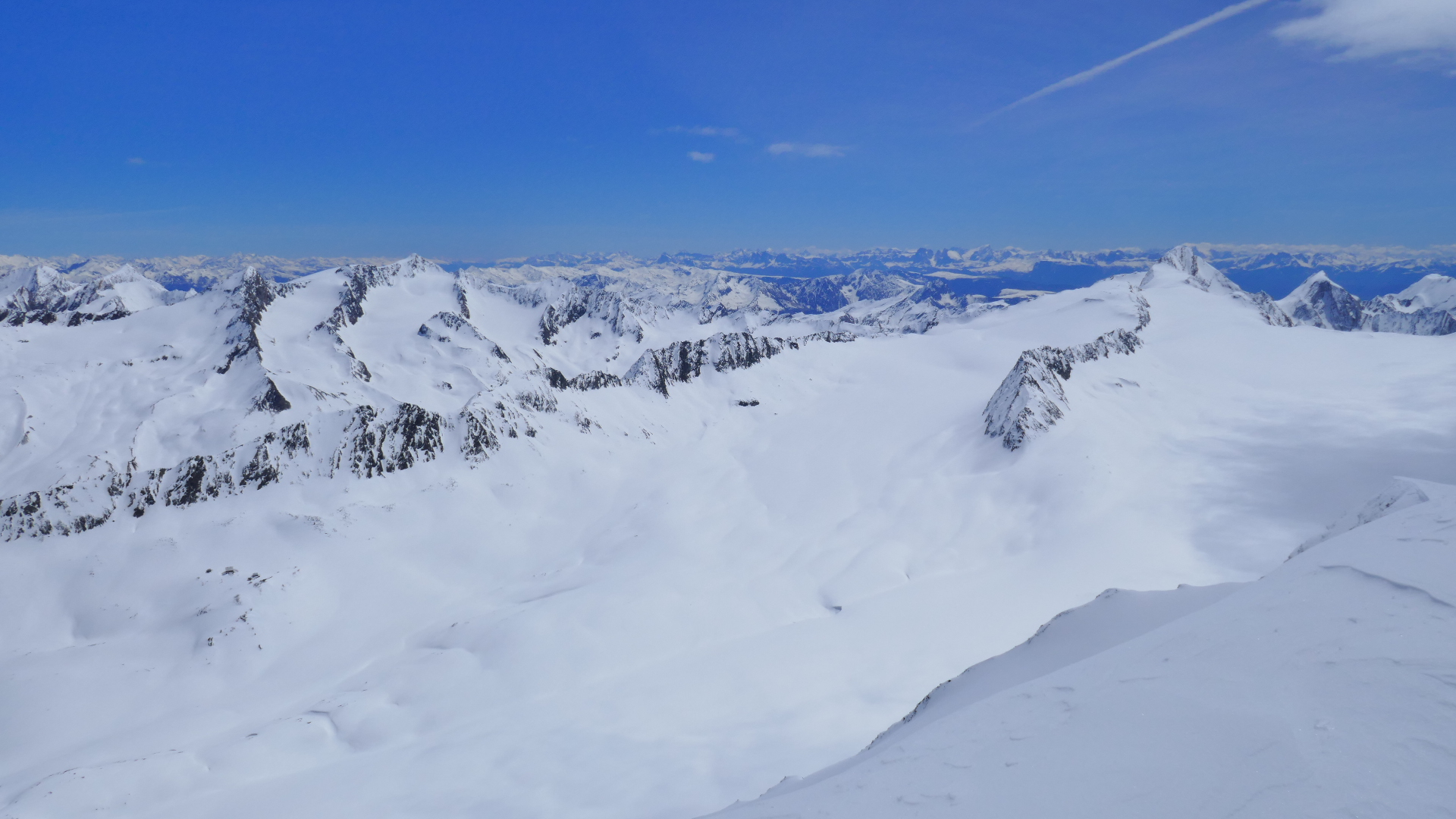 Riesiger Gurgler Ferner, links Seelenkögel, rechts Hochwilde