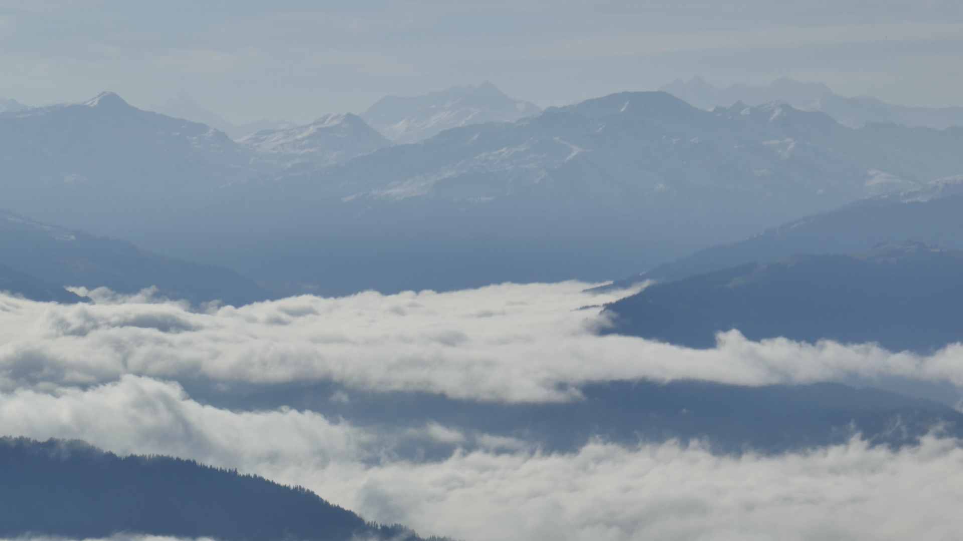 Kröndlberg und Schafsiedel vor Wildkar- und Reichenspitze