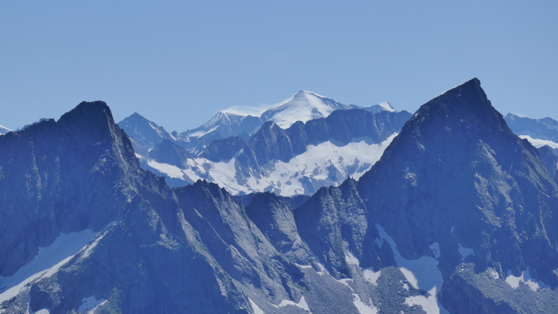 Großvenediger zwischen Popbergspitze und Wilhelmer