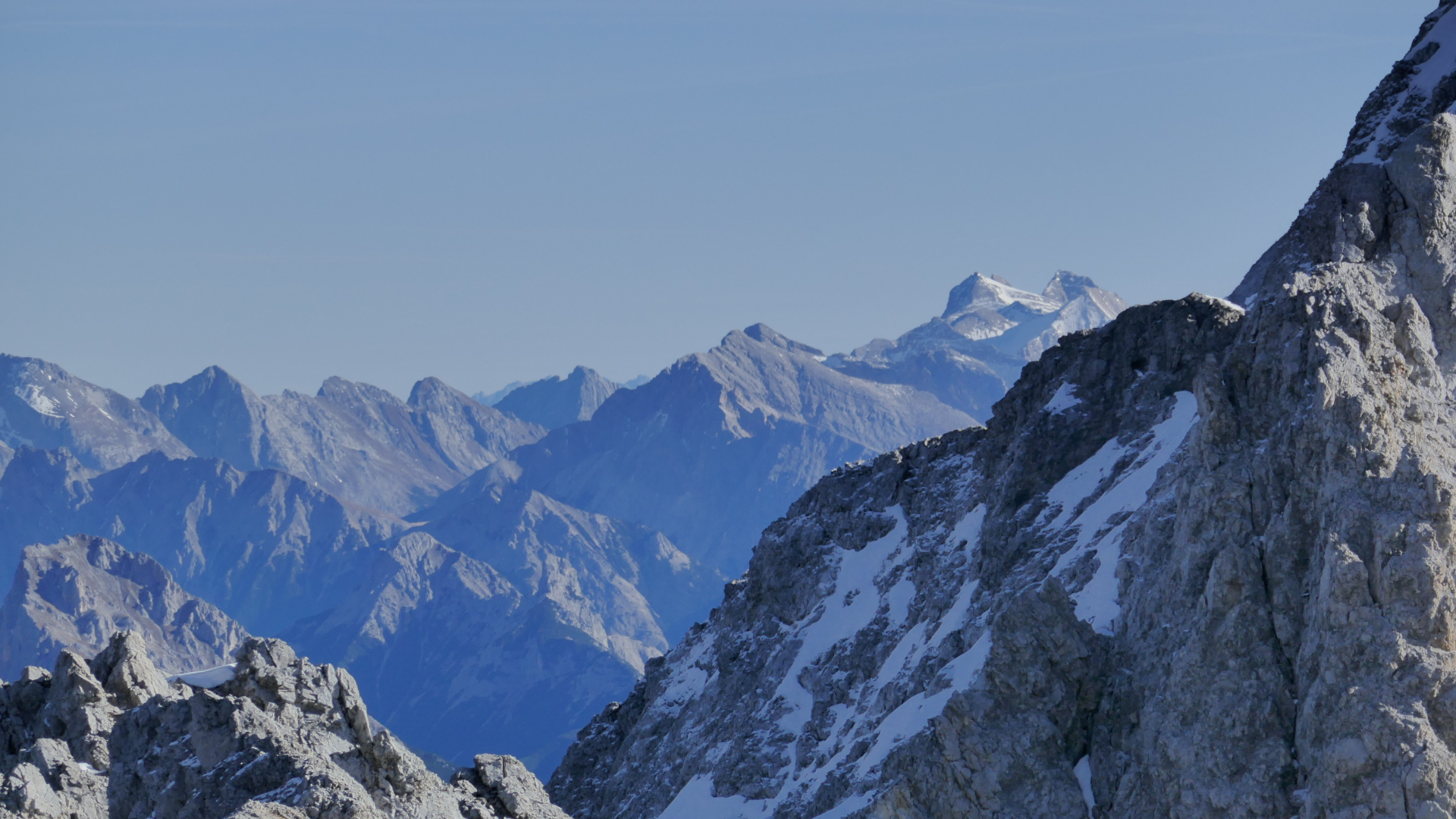 Hoher Gleirsch mittig, rechts hinten Ödkar- & Birkkarspitze
