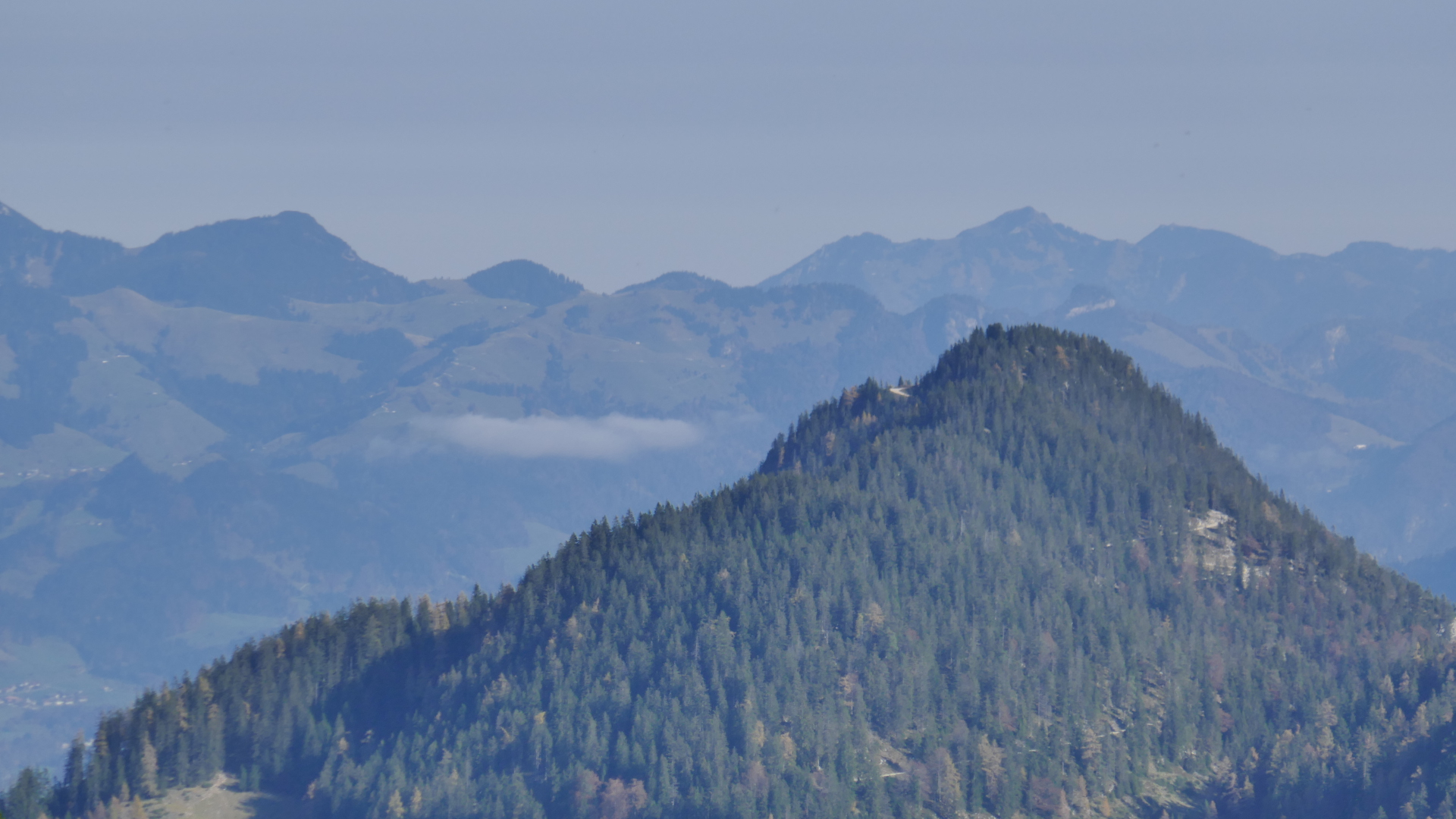 Pendling vor Chiemgauer Alpen