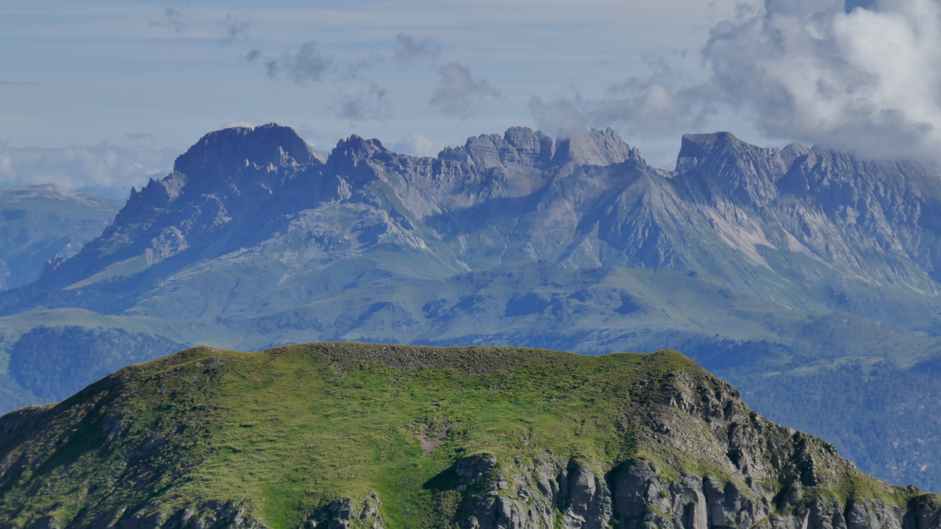 Latemar, im Vordergrund Cimon della Roa