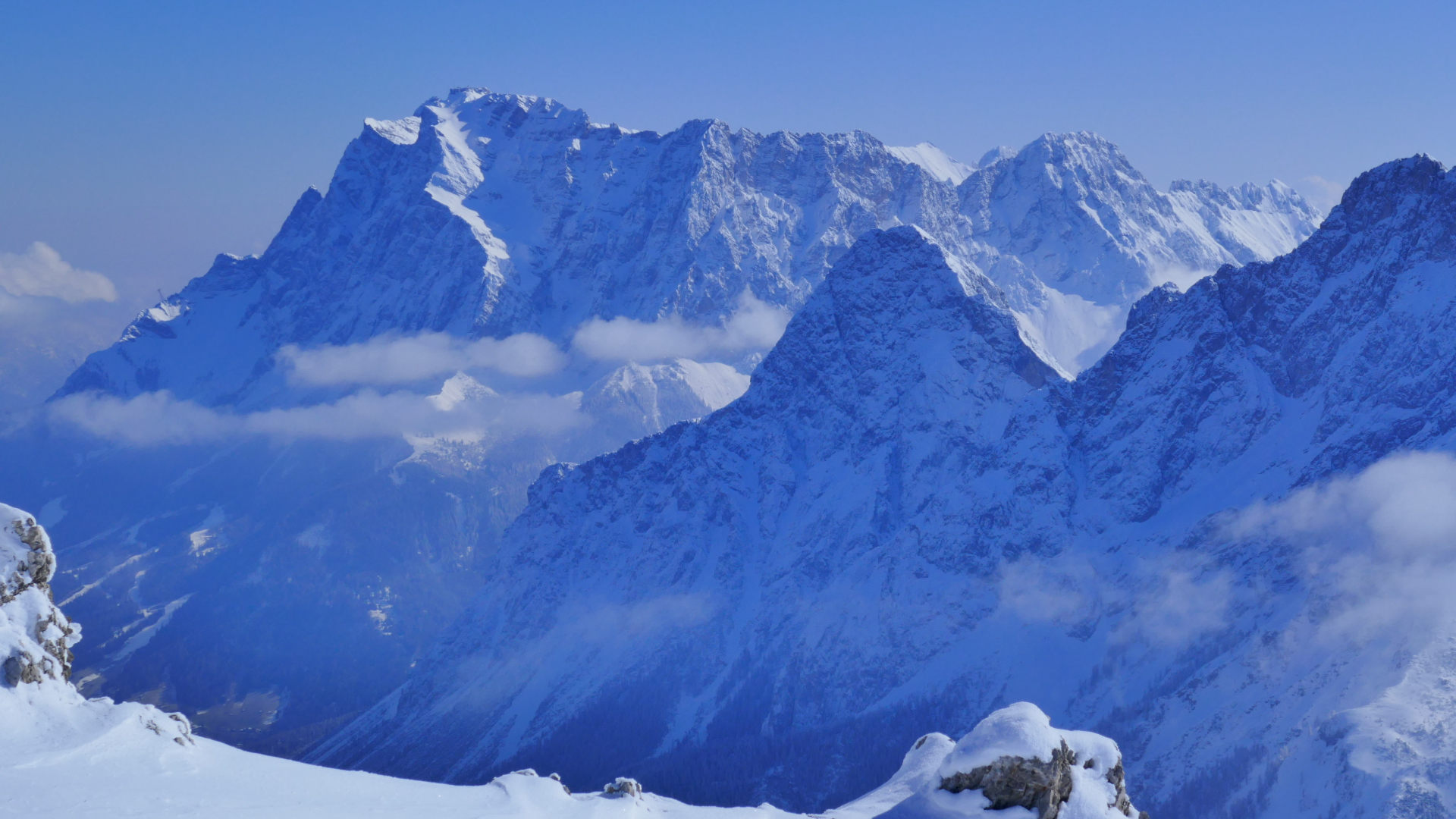 Zugspitze und Ehrwalder Sonnenspitze