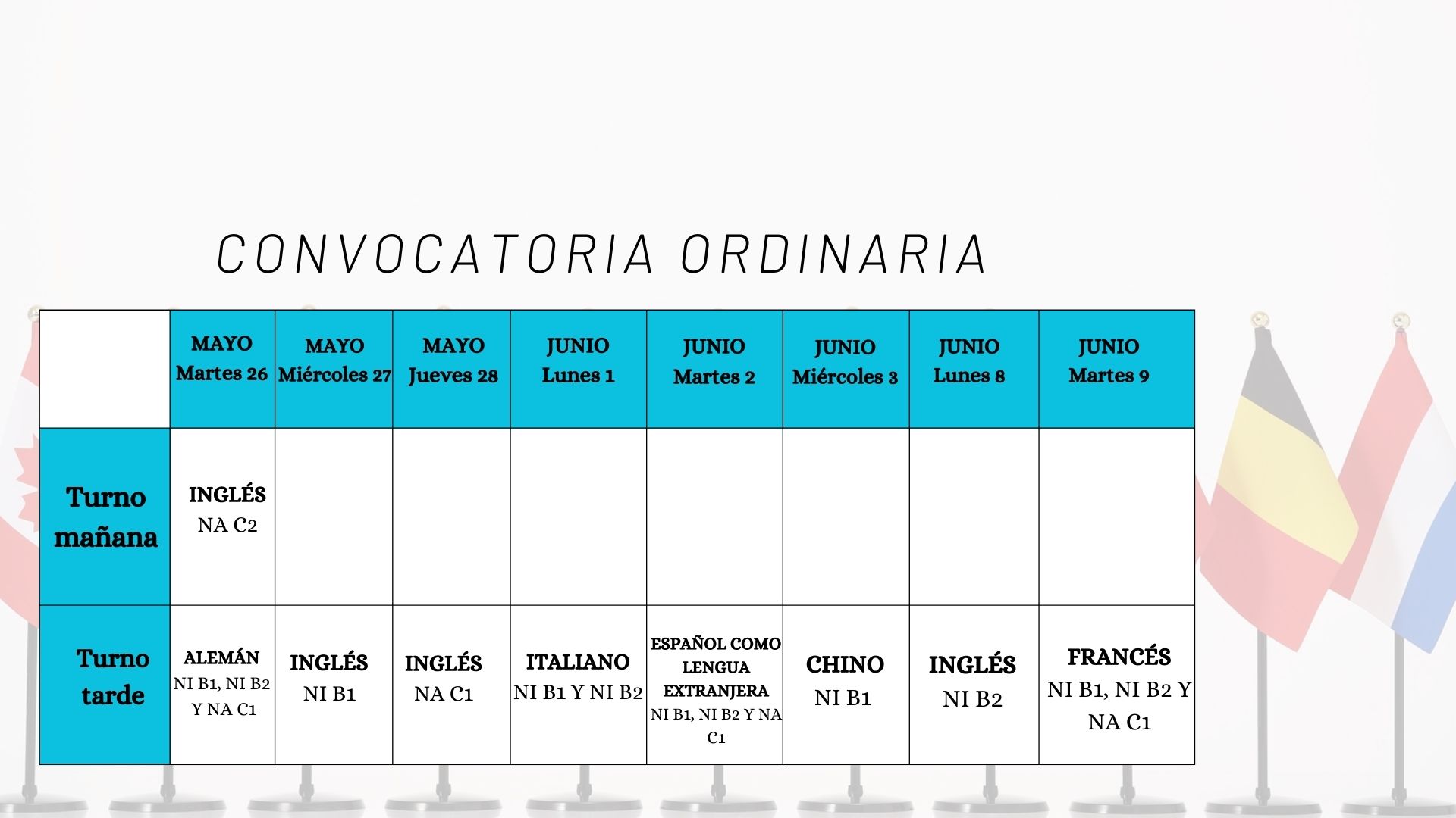 Convocatoria PEC parte escrita