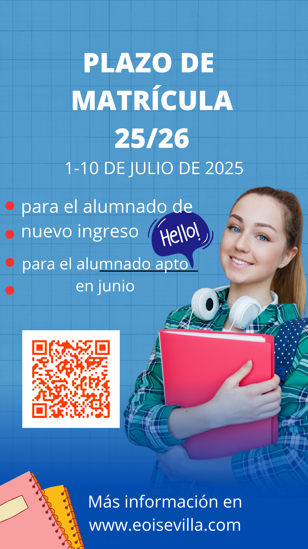 MATRÍCULA 1-10 DE JULIO 2025