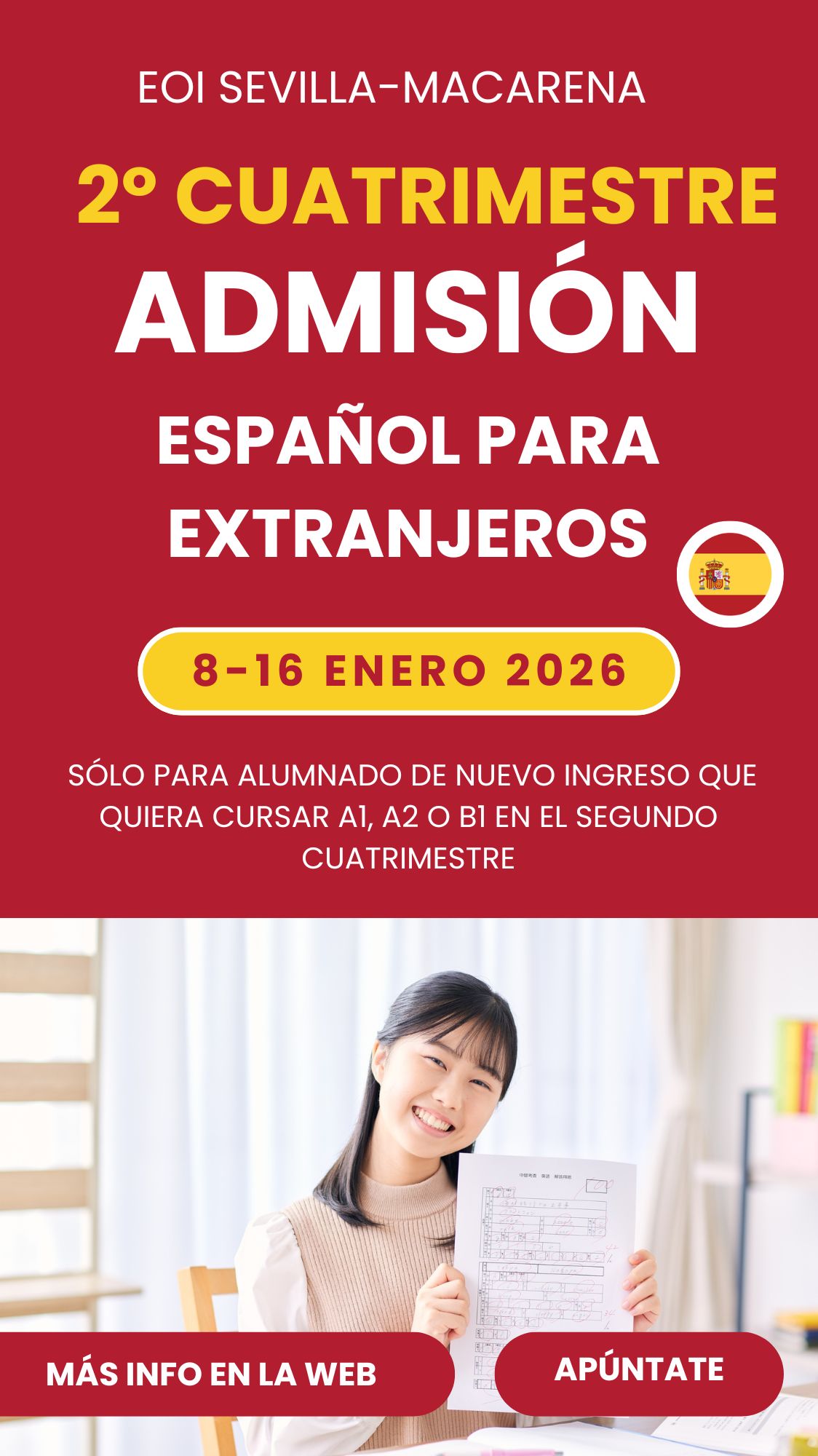 ADMISIÓN ESPAÑOL 2DO CUATRIMESTRE