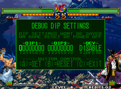 Control screen of Dipswitches.