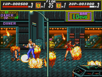 The remarkable Streets of Rage made by Sega.
