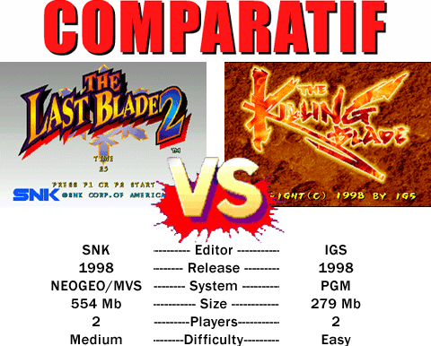 The Last Blade 2 VS The Killing Blade