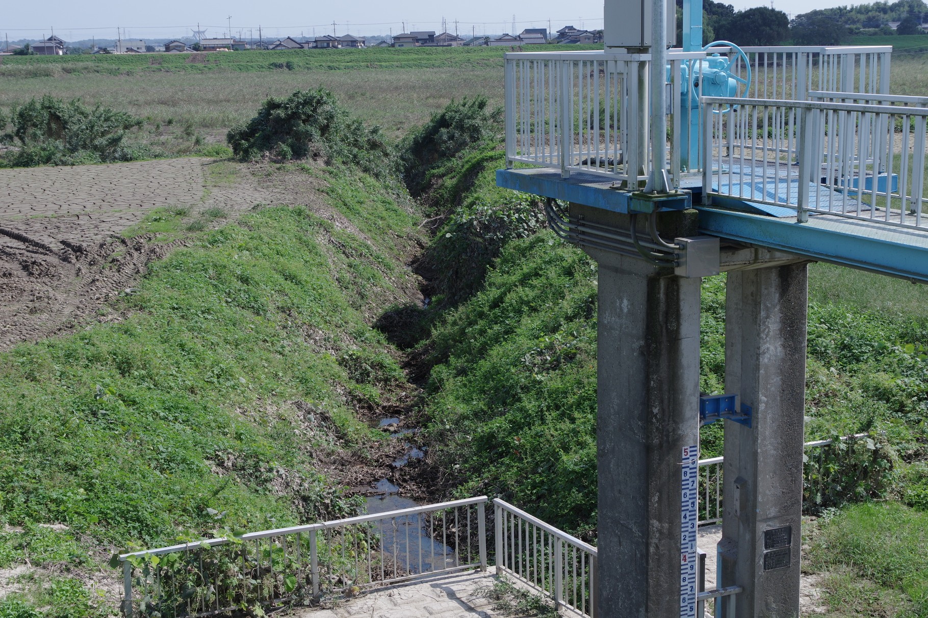 排水門の川表側