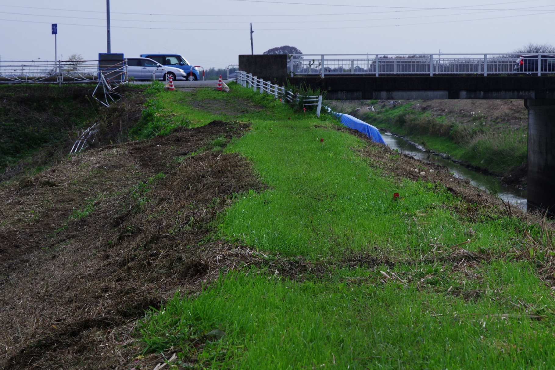 南側を渡河する国道354号線