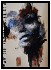 "Face II" - Acryl auf Papier, 30x40cm - Doris Maria Weigl