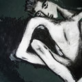 "Perception" - Acryl auf Leinen - 40x20cm - Doris Maria Weigl
