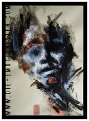 "Face I" - Acryl auf Papier, 30x40cm - Doris Maria Weigl