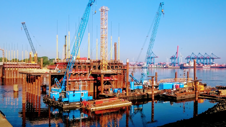 Noch nicht in der Heide, mehr so Hafen.