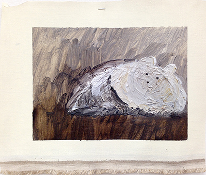 untitled-dome-　oil on canvas　235×295 mm　☆already been sold