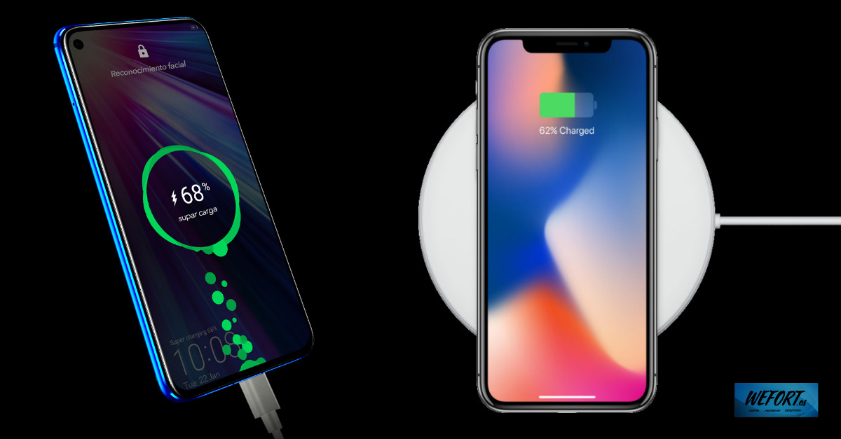 Comparativa de carga rápida e inalámbrica en móviles de gama alta