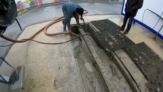 Curage Bac station lavage