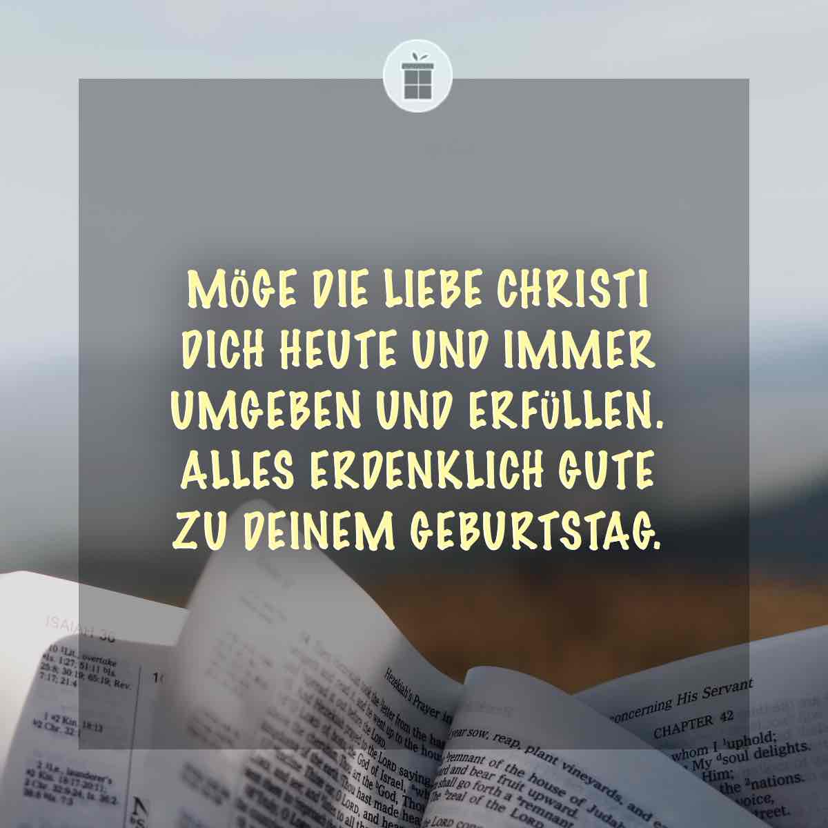 Christliche Geburtstagssprüche versenden ️ GZG