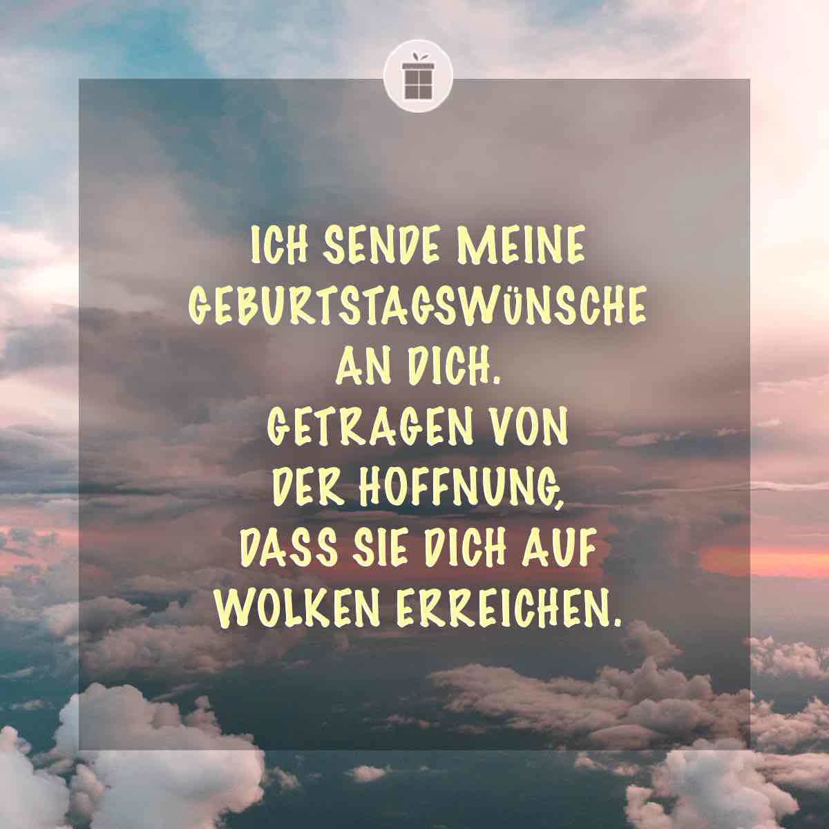 Geburtstagsgrüße in den Himmel senden ️ GZG