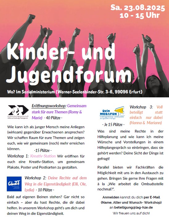 Kinder- und Jugendforum am 23.08.2025