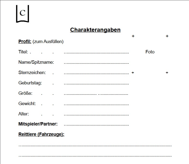 Charaktererstellung