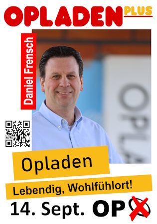 OP, OP plus, Plus, Wählergruppe, Mathias Itzwerth, Stefan Hebbel, CDU, Opladen, Uwe Richrath, Dirk Löb, Georgiou Menelaos, SPD,  Wählervereinigung, LEV, Opladen, Ulrich Vienken, Leverkusen, Bahnstadt, Opladen-plus, Wahl; Kommunalwahl, Rat Leverkusen, Bezi