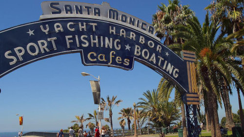 Santa Monica Yacht Harbor Sign  