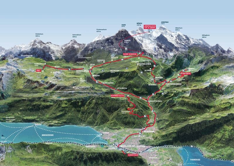 Entdecken Sie die Region rund um Eiger, Mönch und Jungfrau